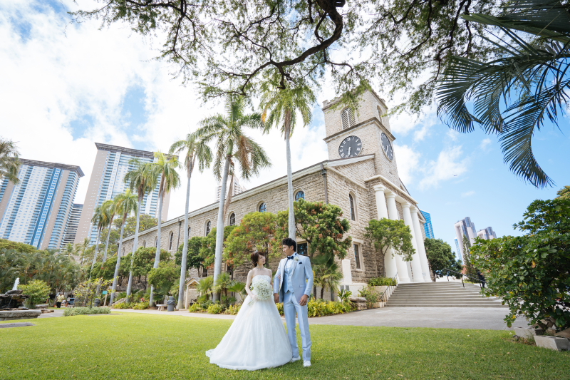 ハワイで家族・親族だけで格安結婚式・挙式を行う